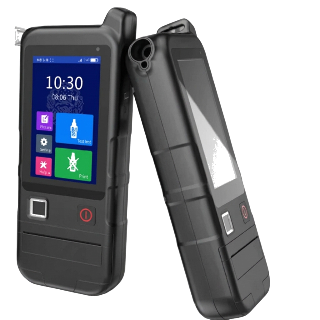 AlcoblowPro 8000T smart breathalyzer with Android interface, printer and identity capture